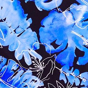 blue floral