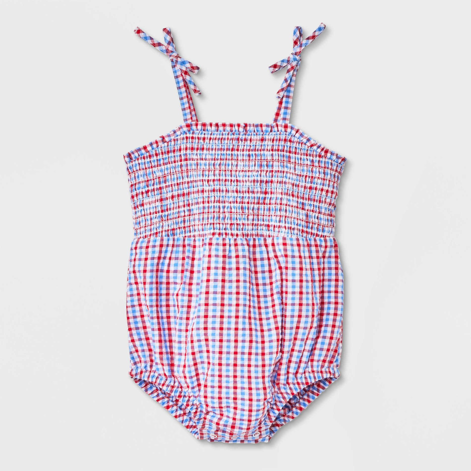 Baby Girls' Smocked 4th of July Romper - Cat & Jack™
