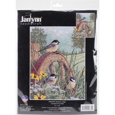 Janlynn Counted Cross Stitch Kit 11"X14"-Meadow's Edge (14 Count)