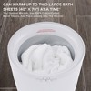 LiveFine Large Towel Warmer, Bucket Style W/Timer & Auto Shut-Off, Fits Two 40”x70” Towels - White - 4 of 4
