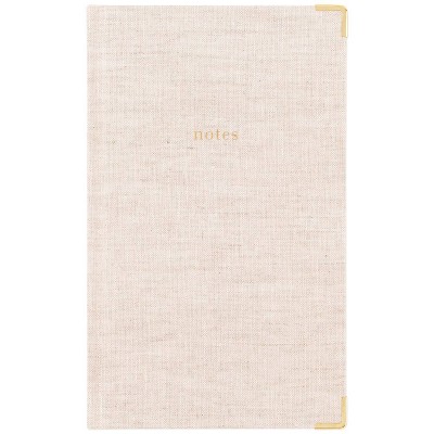 Sugar Paper Essentials 160pg Ruled Journal 8.125"x5"  Fabric Wrapped Flax