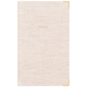 Sugar Paper Essentials 160pg Ruled Journal 8.125"x5"  Fabric Wrapped Flax - 1 of 4