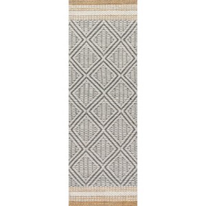 Nuloom Laura Bohemian Trellis Wool and Jute Indoor Area Rug - 1 of 4