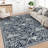 Faux Wool Modern Tiger Pattern Area Rug Ultra Thin Machine Washable Non Slip Stain Resistant Non Shedding Pet Friendly Floor Rug - 4 of 4