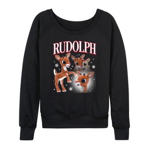 Women's - Rudolph - Rudolph Bootleg Lightweight French Terry Wide Neck Long Sleeve Graphic Shirt - 1 of 4