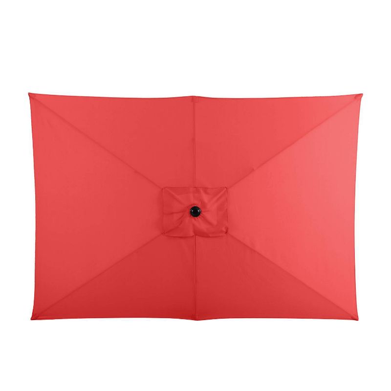 10 ' x 6.6' Rectangular Outdoor Patio Market Umbrella with Straight Crank - Captiva Designs, 6 of 12