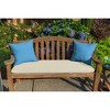 Casual Cushion Solid Sunbrella Fabric 1-Piece Indoor/Outdoor Square Throw Pillow - 2 of 4