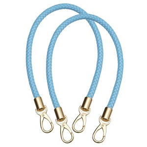 Unique Bargains PU Leather Braided Fashion Women's Handbag Purse Strap 2 Pcs - 1 of 4