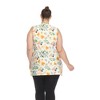 Plus Size Floral Sleeveless Tunic Top - White Mark - 3 of 4