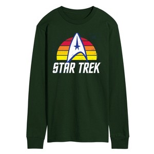 Men's - Star Trek - Sunset Logo Long Sleeve Graphic T-Shirt - 1 of 3