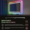 Bathroom Mirror, LED Mirror for Bathroom, RGB Back Lit + Front Lit, Vanity Mirror with Dimmable Lights, Anti-Fog and 3 Color Temperature - 3 of 4