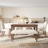 ACEPANO 6-Piece Modern Dining Set with Rectangle Kitchen Table, 4 Upholstered Chairs & Bench For Dining Room & Living Room-Natural - 3 of 4