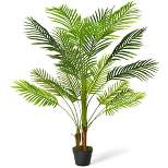 Costway 4.3Ft Artificial Phoenix Palm Tree Plant for Indoor Home Office Store