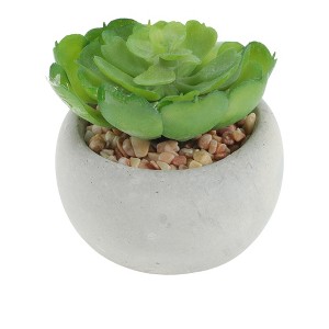 Unique Bargains Artificial Plants Plastic Green 2.95"x2.95"x2.76" 1Pc - 1 of 4