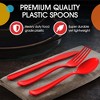 Exquisite Heavy Duty Solid Color Plastic Spoons-100 Count - 3 of 4