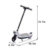 VisioGear Kids Ride On Scooter With Kickstand, Scooter Bell, Wider Pedal, Non-Slip Handle for Kids 6+, white, 29.3"*6.5"*34.7" - 3 of 4