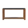 Distinctive Features of a Minimalist Console Table with Bottom Shelf and Four Legs, Suitable for Entryway, Hallway, Living Room, Foyer, Corridor - 3 of 4