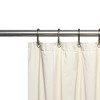 Carnation Home Fashions Mildew-Resistant, 10 Gauge Vinyl Shower Curtain Liner with Metal Grommets and Reinforced Mesh Header - Bone 70"x72" - 2 of 2