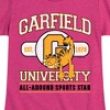 Girls' - Garfield - University Sports Star Fitted Short Sleeve Graphic T-Shirt - 2 of 4