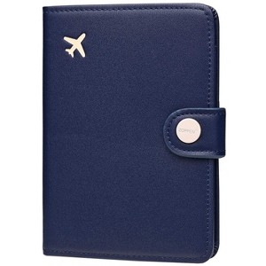 Generic Passport Holder, Passport Cover Travel Wallet Rfid Blocking Passport Wallet Cover Case - 1 of 4