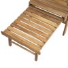 VisioGear Adirondack Chair, Folding Outdoor Chair with Extendable leg Rest, Patio Lawn Chair for Outside Garden Backyard, Brown, 60"*29.72"*33.66" - 4 of 4