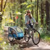 VYNXARIA Three-Wheel Bike Trailer for Kids Bicycle Cart for Two Children with 2 Security Harnesses & Storage - 4 of 4