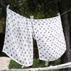 Bacati - Little Sailor Blue/Navy/Red Boys Muslin Swaddling Blankets set of 4 - 4 of 4