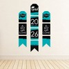 Big Dot of Happiness Teal Grad - Best is Yet to Come - Hanging Vertical Paper Door Banners - 2026 Turquoise Party Wall Decor Kit- Indoor Door Decor - 3 of 4