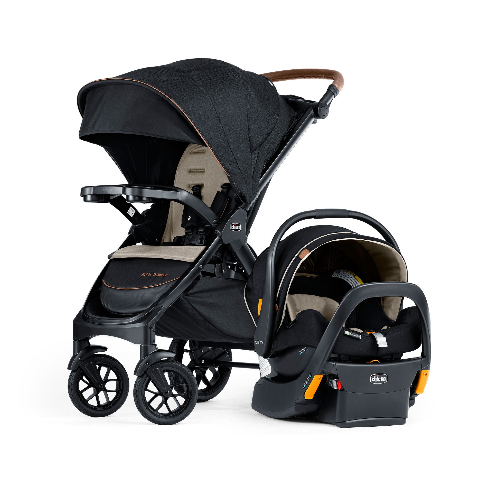 Chicco Bravo Primo Trio Travel System - Somerset: 27.6 Lbs, Max Carseat Capacity 30 Lbs, 35.2 In Depth