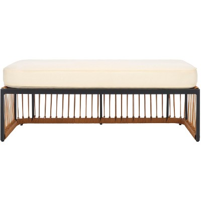 Bola Bench - Outdoor - PAT9044 - Natural/Beige - Safavieh