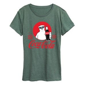 Women's - Coca-Cola - Polar Bear Circle Short Sleeve Graphic T-Shirt - 1 of 4