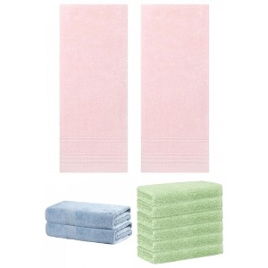 REGALWOVEN Striped Soft Absorbent Bathroom Cotton Towel Set 3 Pcs - 1 of 4