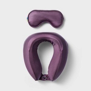 Neck Pillow and Eye Mask 2pc Set - Open Story™ - 1 of 4