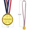 ArtCreativity Gold Medal Neck Ribbons Awards (Set of 12) - 4 of 4