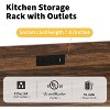 Heavy-Duty 4-Tier Microwave Stand & Baker's Rack - Free-standing storage cart for kitchen, living room, or garage. - 4 of 4