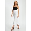 QUIZ Women's Scuba Crepe Contrast Midi Dress - 3 of 4