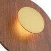 Possini Euro Design Possini Euro Constellation 9 1/4" High Wood and Gold LED Wall Sconce - image 3 of 4