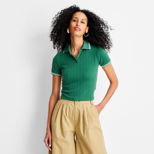Women's Short Sleeve Polo Shirt - Future Collective - 1 of 3