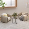 Kumasinova 19.68"Modern Minimalist Round Side Table with Sturdy Metal Frame,Accent End Table Versatile Nightstand for Living Room,Bedroom&Patio - 4 of 4