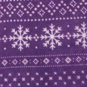 snowflake fair isle purple