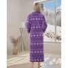 ADR Women's Zip Up Robe Fleece Soft Warm Plush Oversized Zipper Bathrobe - 3 of 3