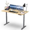 48"x30" Electric Standing Desk with Adjustability ( 27.2"-45.3") Natural Bamboo Gray - Uncaged Ergonomics - 4 of 4