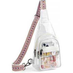 Crossbody Bag - Stadium Compliant Clear Purse for Women, See-Through Bag for Concerts, Sporting Events - 1 of 4
