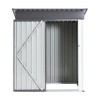 5x3ft Outdoor Storage Shed, Modern Metal Tool Shed Storage House with Lockable Doors, Patio Iron Shed with Sloping Roof for Backyard Garden Lawn - 4 of 4