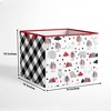 Bacati - Lumberjack Red/Black/Gray Boys Cotton Storage Box Large - 2 of 4