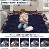 Washable Plaid Area Rug Textured Bordered Throw Carpet Non-Slip Low Pile Non-Shedding Floor Cover for Living Room Bedroom Dining Room Nursery Office - 4 of 4