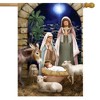 Briarwood Lane Christmas House Flag 40x28 For Outdoor Away in a Manger For Christmas House Flag - 2 of 4