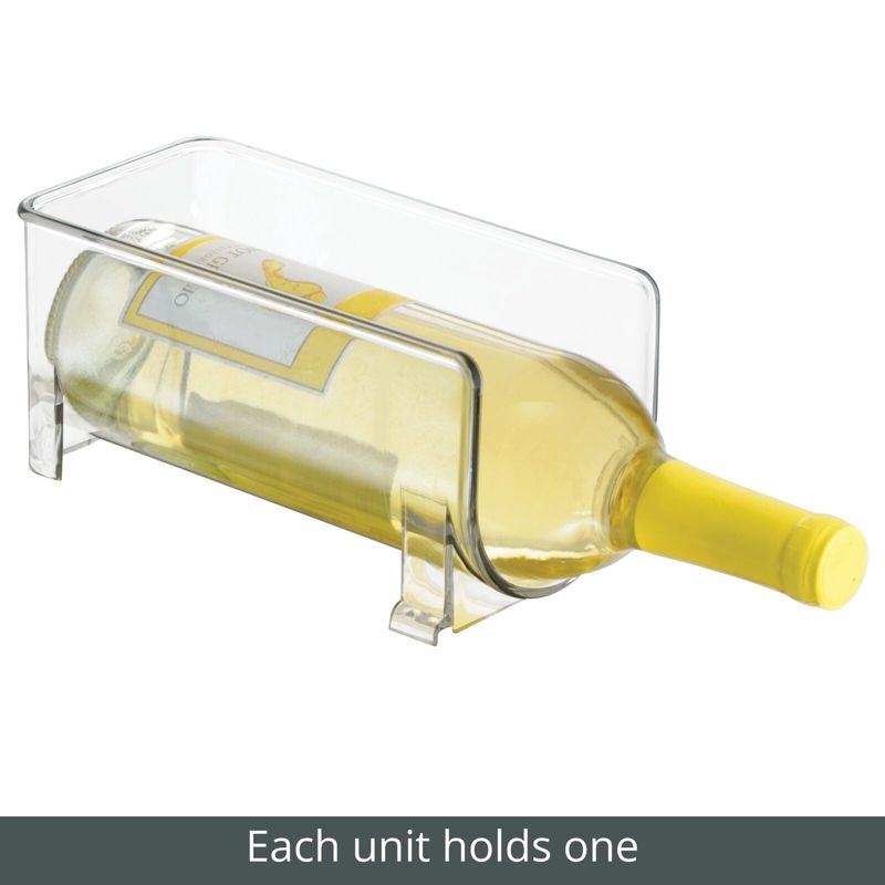 mDesign Wine Rack, Water Bottle Storage Organizer Holder, Stackable, 4 of 7