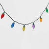 25ct LED C9 Faceted Christmas String Lights with Green Wire - Wondershop™ - 3 of 4