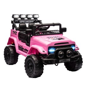 GARVEE 12V Kids Ride-On Truck with Remote Contro,Spring Suspension, 3 Speed Modes & LED Lights,Electric Toy Car for Boys Girls Ages 3-8 - 1 of 4